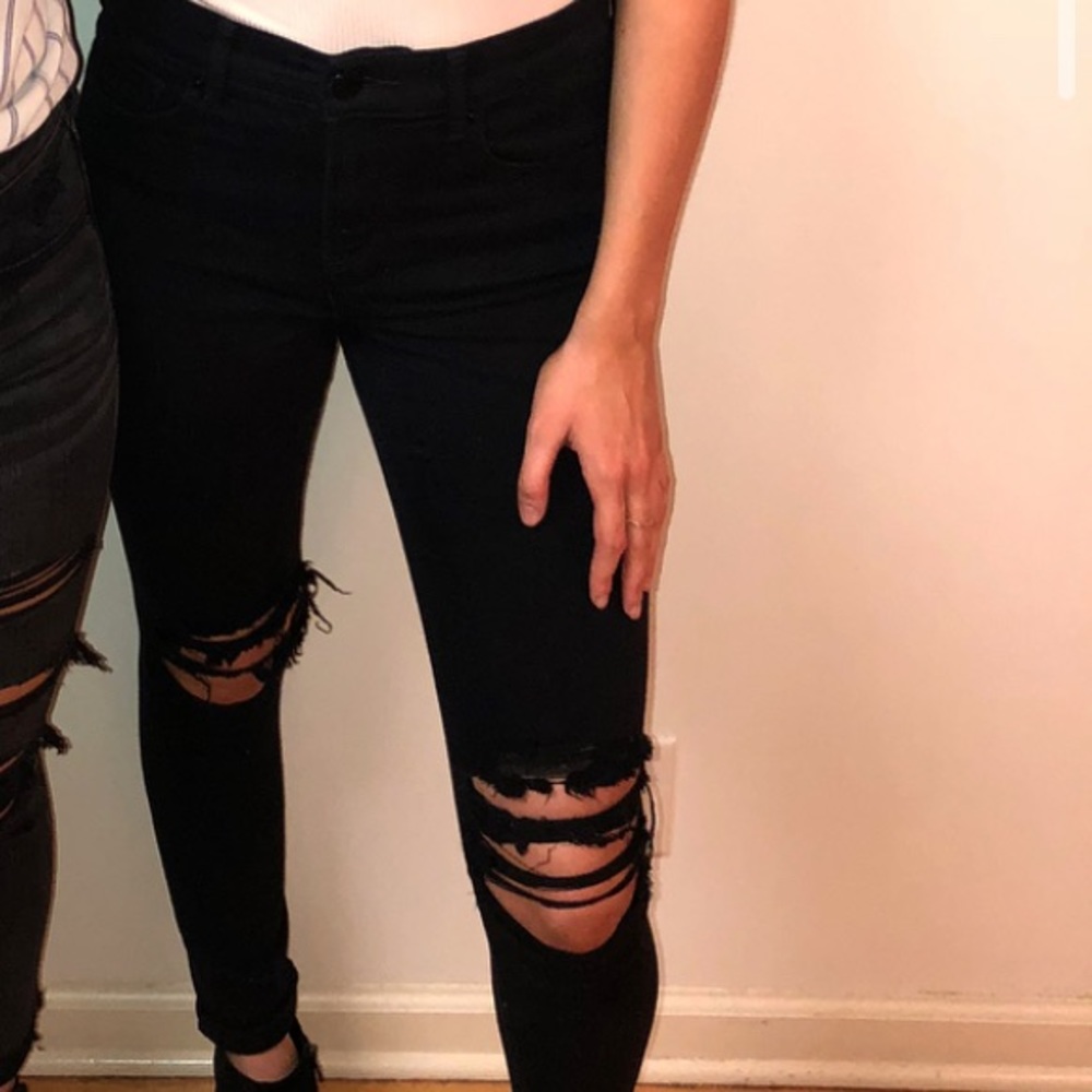 Express High-Rise Black Jeans